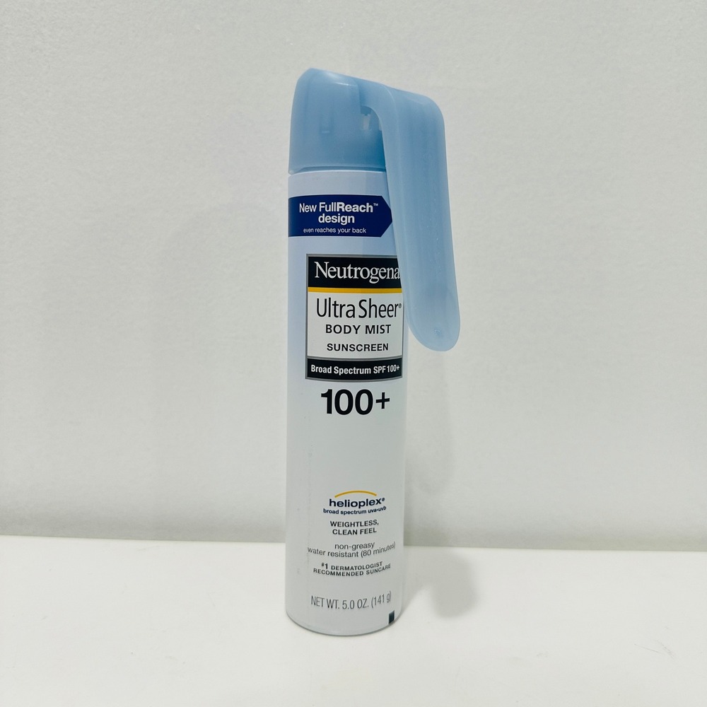 Neutrogena Sheer Body Mist Sunscreen SPF 100+ with Full Reach Design 5oz NEW NOS